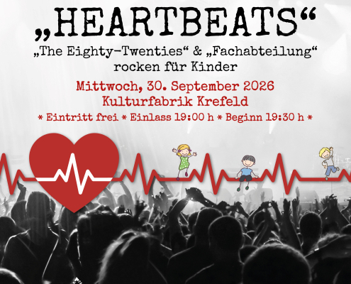 Rocken für den guten Zweck: Benefizkonzert „HeartBeats“ in der Kulturfabrik
